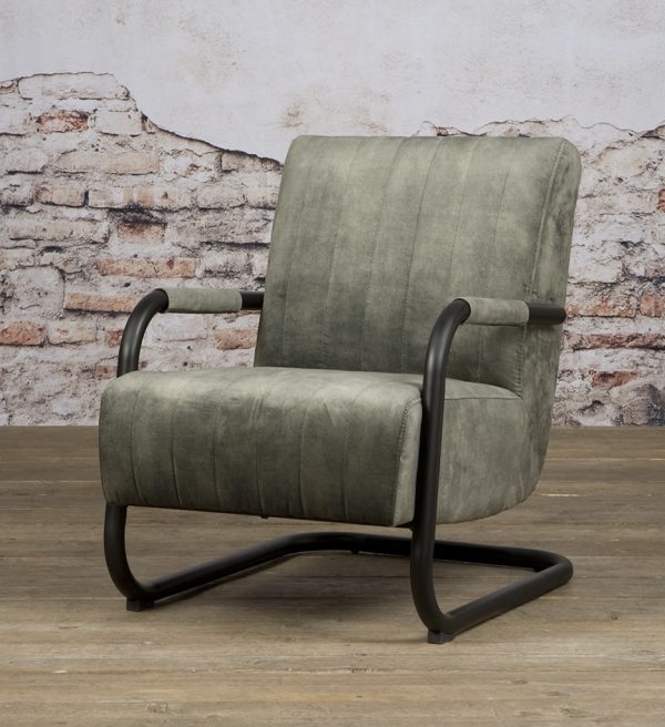 Tower Living fauteuil Riva met arm groen