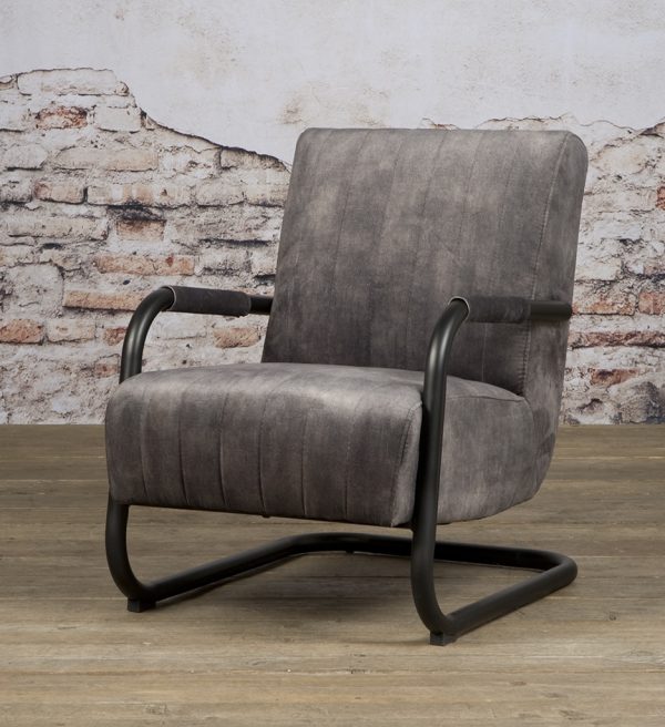 Tower Living fauteuil Riva met arm antraciet