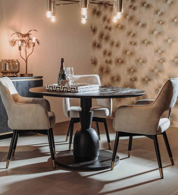 Tower Living eettafel Brunello 130x130x75 cm mangohout