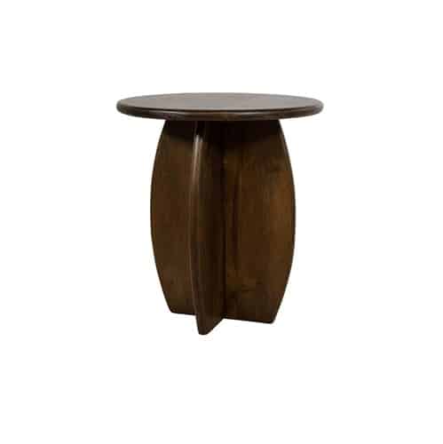 Nijwie MySons Bijzettafel Ø50, Mango Brown Walnut - Belly Table Collection