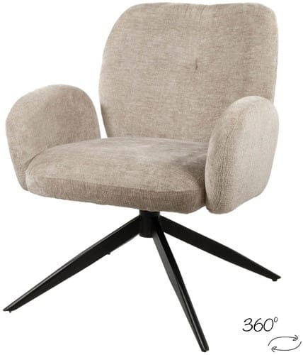 Nijwie MySons Bobby Draaifauteuil 360 - Perfect Harmony - Liver 04 - Unique Collection