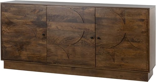 Nijwie MySons Dressoir 180 met 3 deuren, Mango Brown Walnut - Kaapstad Collection
