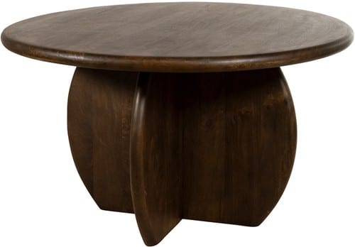 Nijwie MySons Eetkamertafel Ø130, Mango Brown Walnut - Belly Table Collection