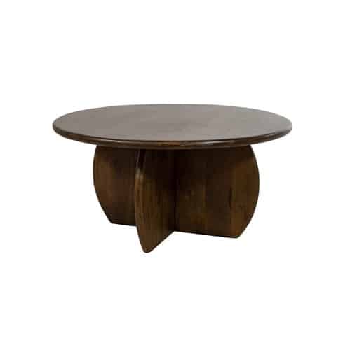 Nijwie MySons Salontafel Ø80, Mango Brown Walnut - Belly Table Collection