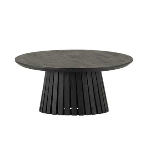 Nijwie MySons Salontafel Ø90, Acacia Black - Burundi Table Collection