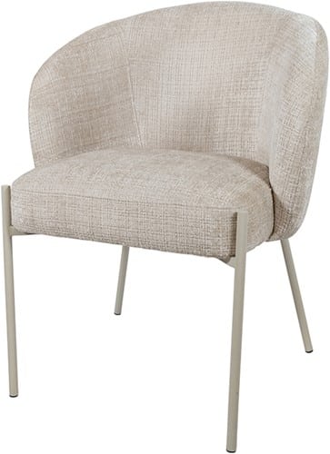 Nijwie MySons eetkamerstoel Adele - beige poten - Cremona - Taupe 04 - Star Collection (Set van 2)