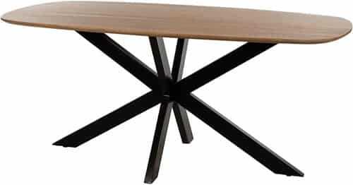 Nijwie MySons eettafel deens ovaal 180x90x78 Mango Smooth Natural – Akagi Table Collection