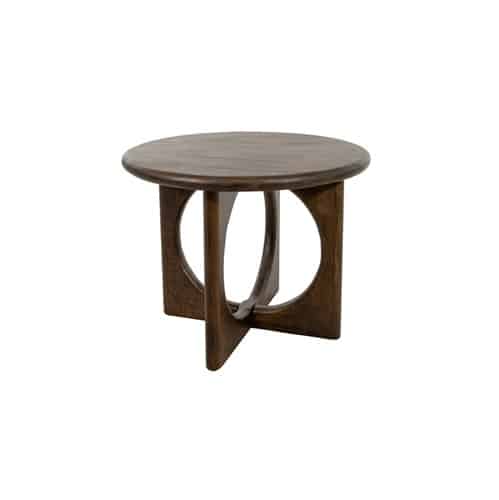 NijwieMySons Salontafel Ø60, H46, Mango Brown Walnut - Zodiac Collection