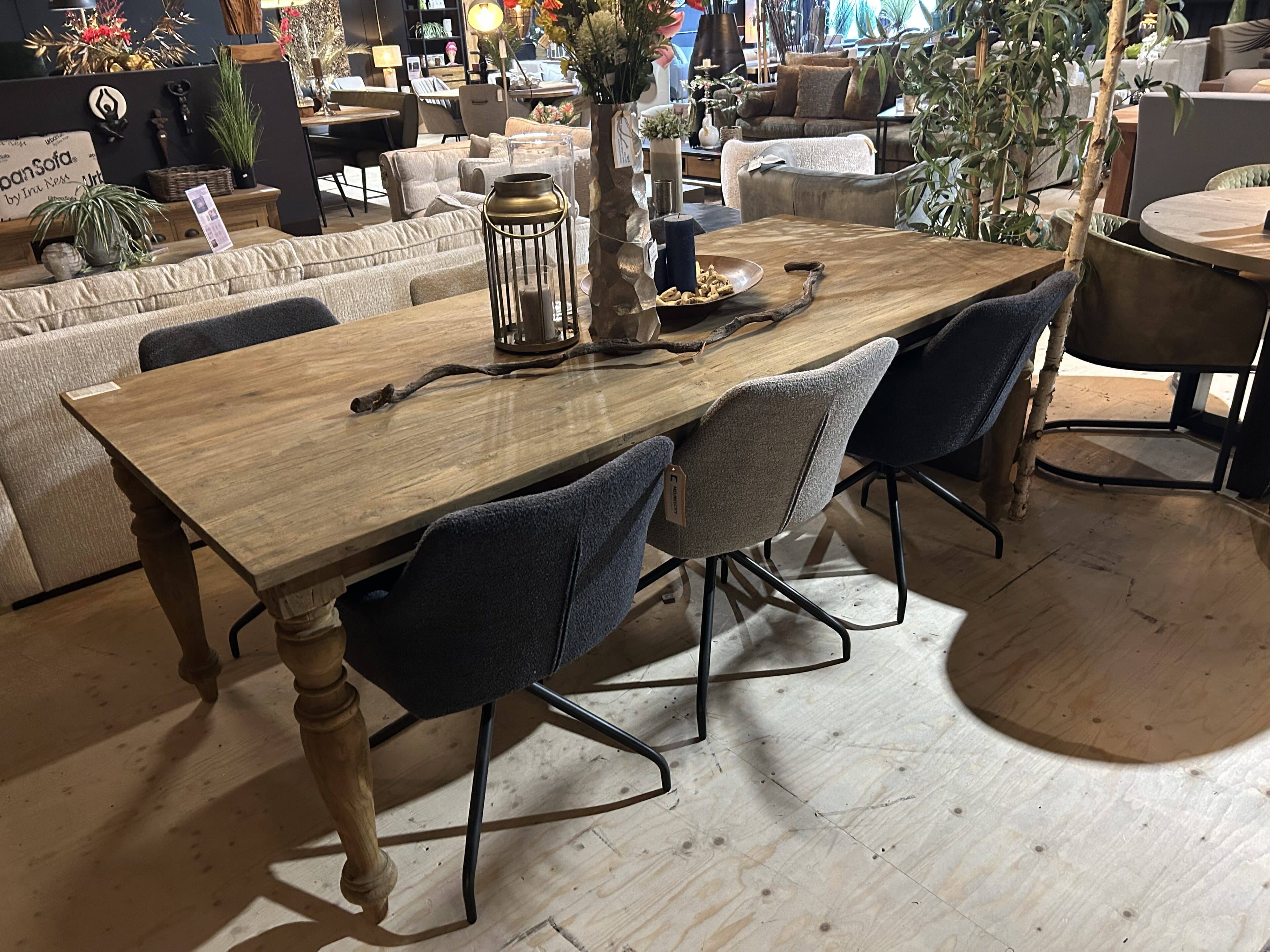 SHOWMODEL Tower Living set van 6 stuks eetkamerstoelen Ortana 2 kleuren