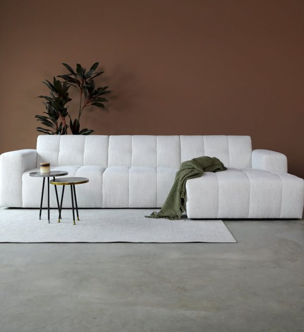 PEPP Interiors loungebank Wave chaise lounge rechts wit