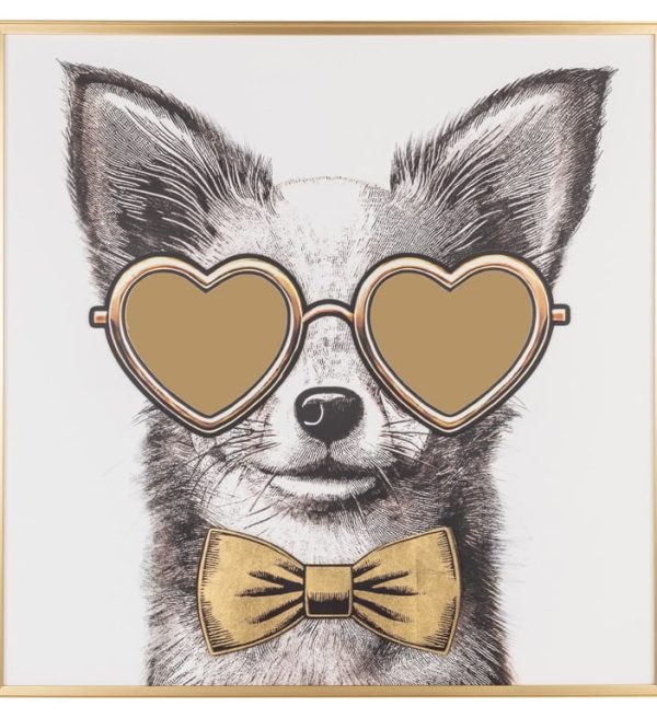 Richmond Interiors Wall art Bodhy zwart/goud