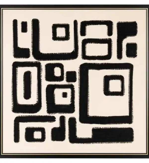 Richmond Interiors Wall art Shanita zwart/wit