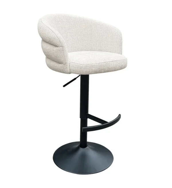 Richmond Interiors barstoel Nikki draaibaar met arm beige