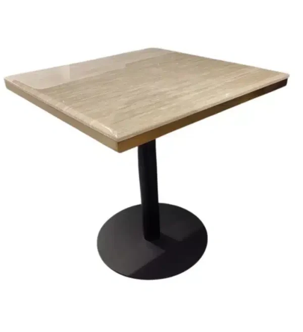 Richmond Interiors bartafel Brazza 70 cm vierkant imitatiemarmer