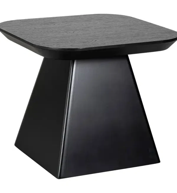 Richmond Interiors bijzettafel Bonvoy 50x50x40 cm eiken zwart