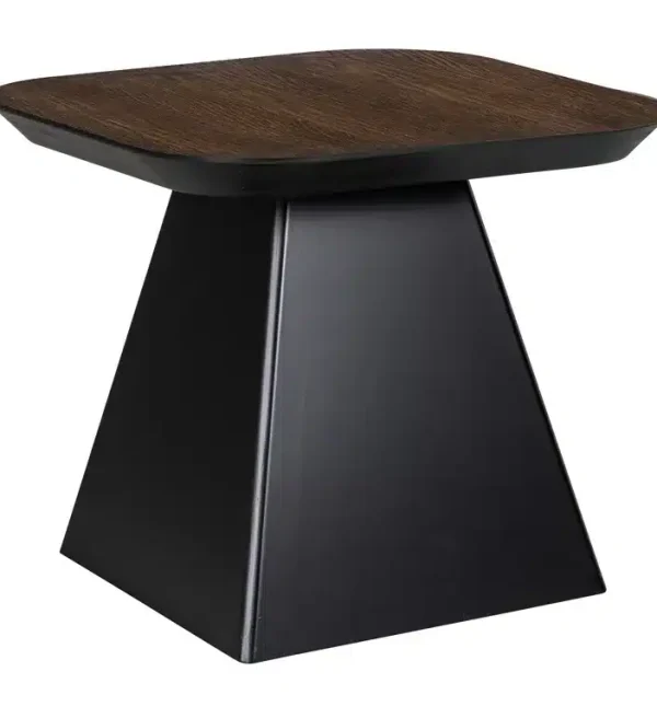 Richmond Interiors bijzettafel Bonvoy 50x50x40 cm eiken bruin