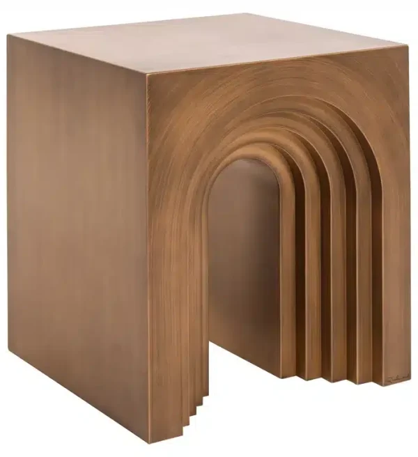 Richmond Interiors bijzettafel Vevey 50x50x55,5 cm metaal