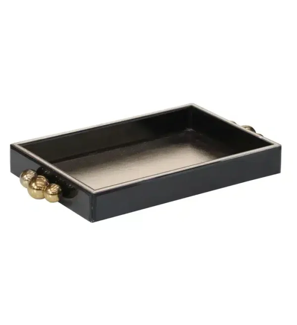 Richmond Interiors dienblad Liv zwart/goud