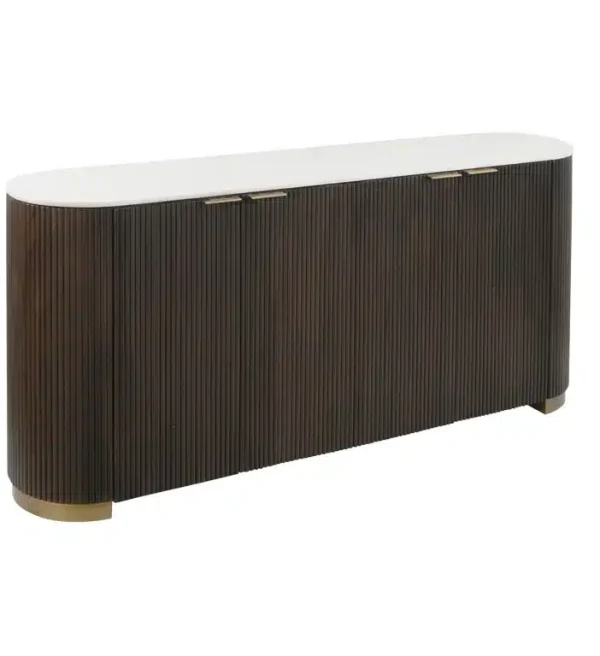 Richmond Interiors dressoir Mayfield 180x40x80 cm marmer