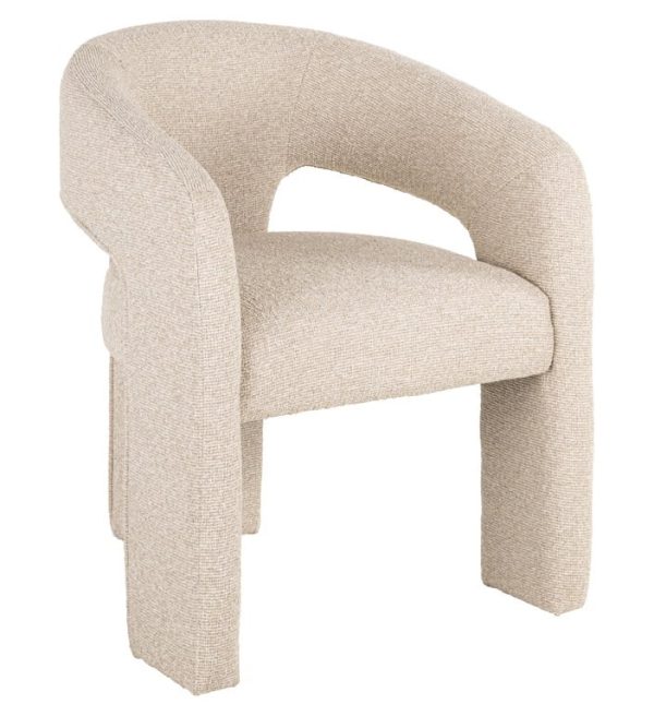 Richmond Interiors eetkamerstoel Belle met arm biscotti