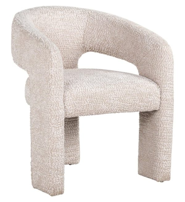 Richmond Interiors eetkamerstoel Belle met arm creme