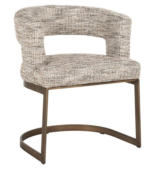 Richmond Interiors eetkamerstoel Ellis met arm nature