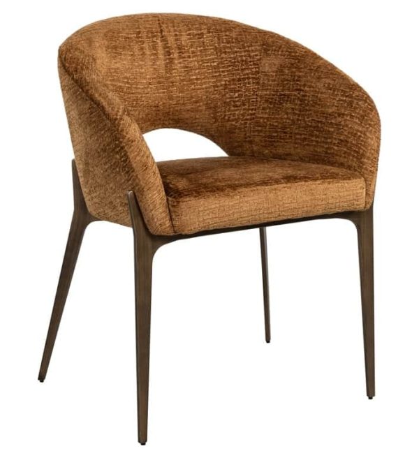 Richmond Interiors eetkamerstoel Kenzi cognac