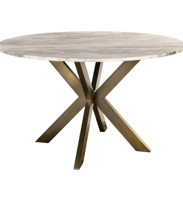 Richmond Interiors eettafel Bottega 140 cm rond marmer