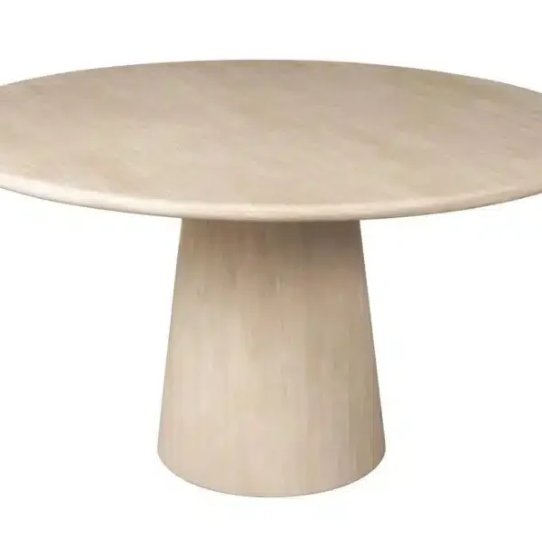 Richmond Interiors eettafel Fictus 140 cm rond travertin