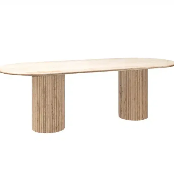 Richmond Interiors eettafel La Cantera 240 cm ovaal travertin