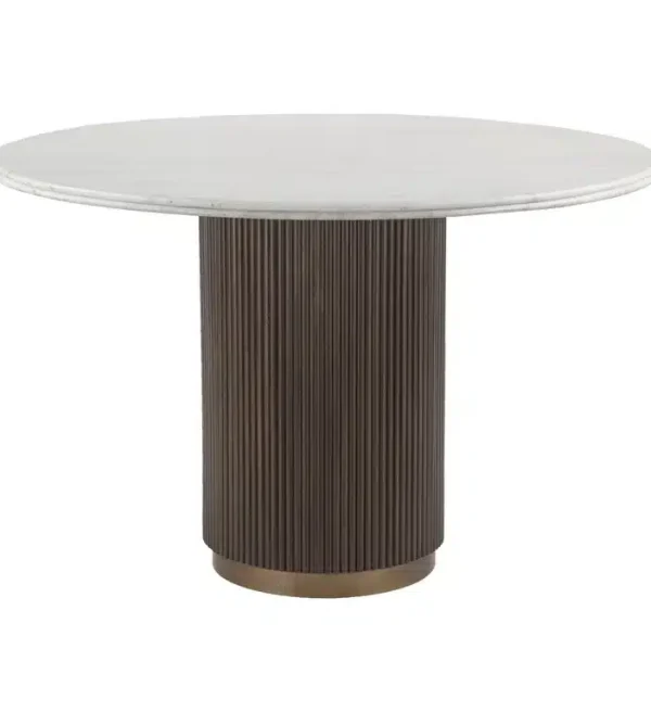 Richmond Interiors eettafel Mayfield 120 cm rond marmer