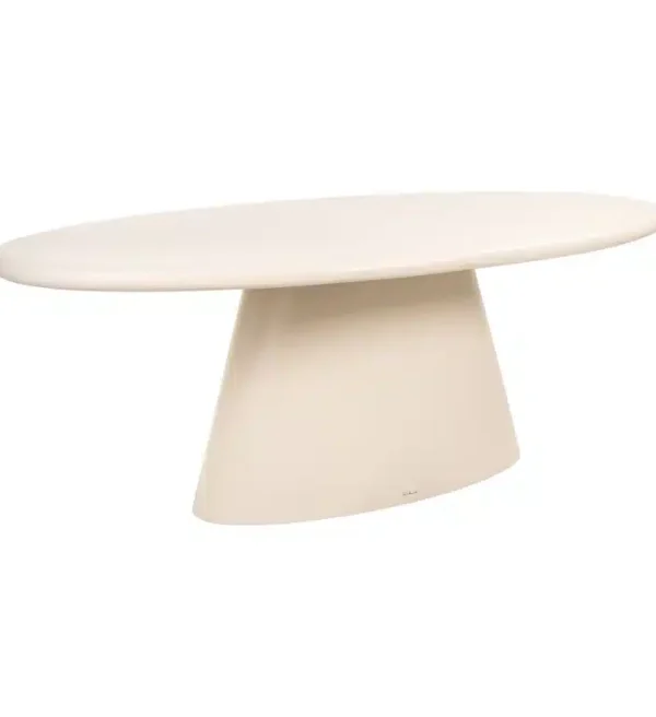 Richmond Interiors indoor/outdoor eettafel Urban Bloom 220 cm ovaal sandstone