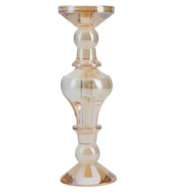 Richmond Interiors kandelaar 10x10x30,3 cm Dilan groot amber