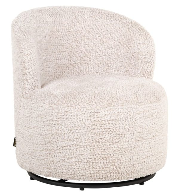 Richmond Interiors kinder draaifauteuil Jackie cream