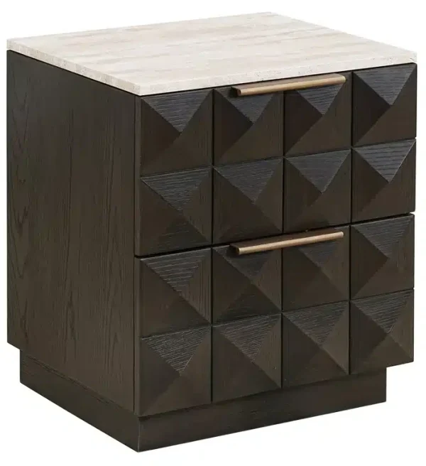 Richmond Interiors nachtkastje Claremont 53x44x62,5 cm eiken