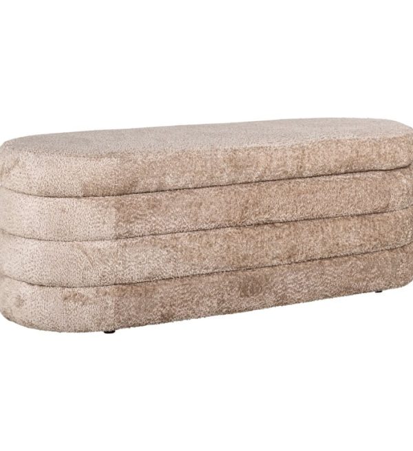 Richmond Interiors opberg poef Camile nature