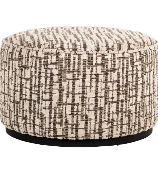 Richmond Interiors poef Lexie 70Ø creme
