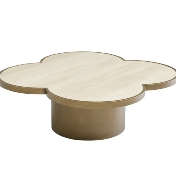 Richmond Interiors salontafel Cover 120x120x38 cm travertin