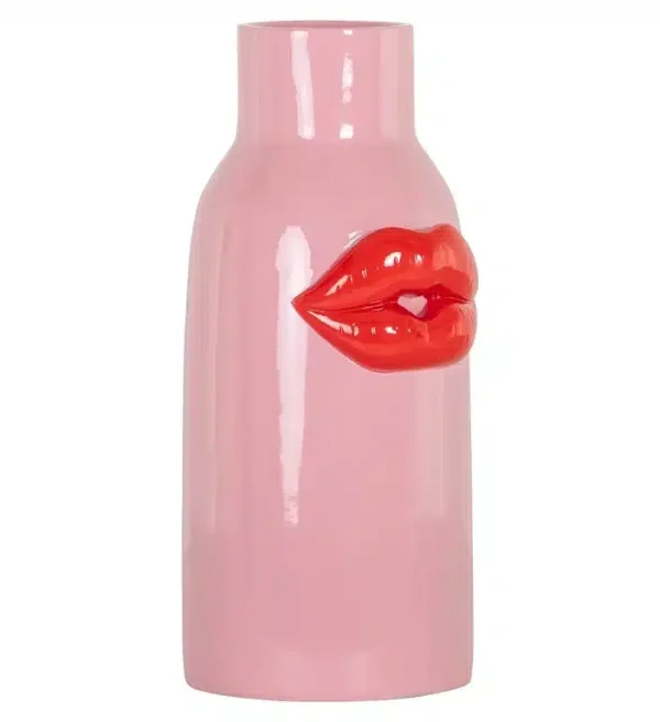 Richmond Interiors vaas 13,5x15x31 cm Blynthe klein roze