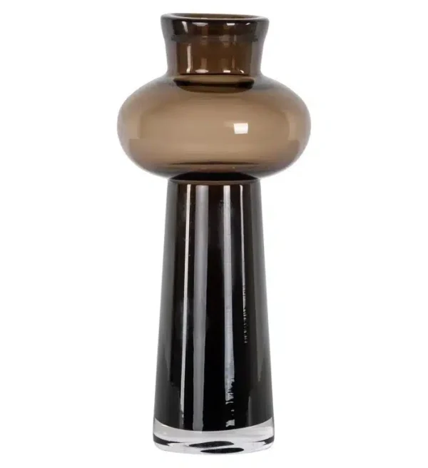 Richmond Interiors vaas 13x13x29 cm Jamey klein glas bruin