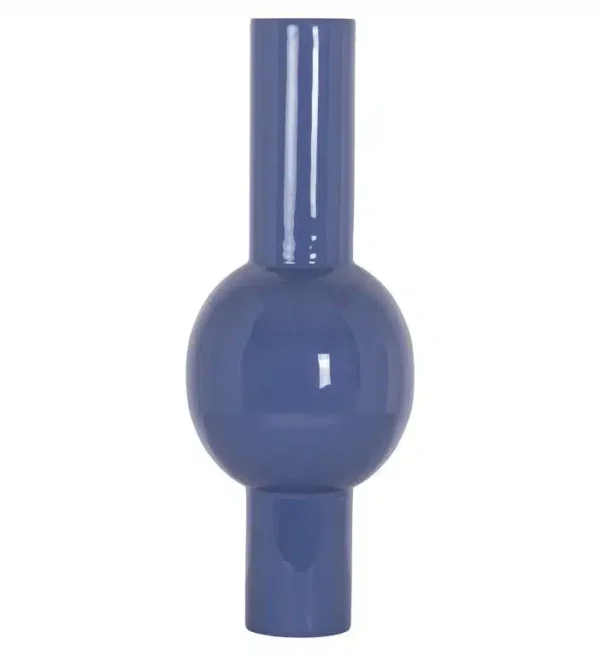 Richmond Interiors vaas 20x20x55 cm Novar blauw