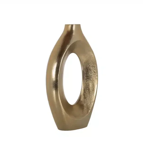 Richmond Interiors vaas 22x8x36,5 cm Alma groot aluminium goud
