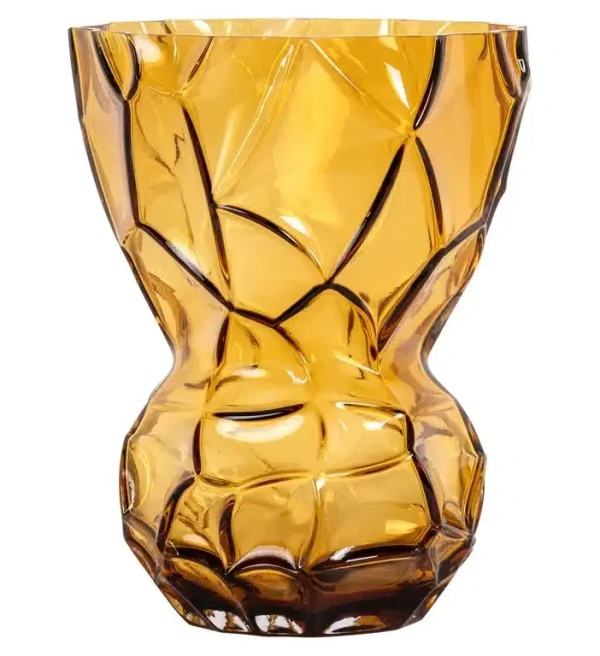 Richmond Interiors vaas 23x23x30 cm Mason groot glas amber