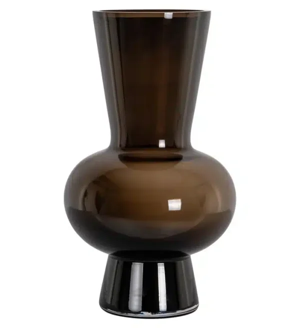 Richmond Interiors vaas 26x26x45 cm Zaya glas bruin