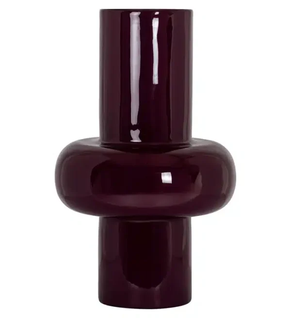 Richmond Interiors vaas 35x35x55 cm Ashlyn groot bordeauxrood