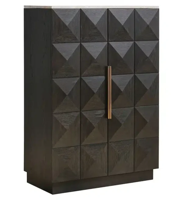 Richmond Interiors wandkast Claremont 95x45,5x138,5 cm eiken