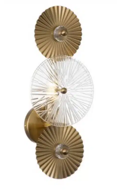 Richmond Interiors wandlamp 20x16,5x45 cm Aidan aluminium