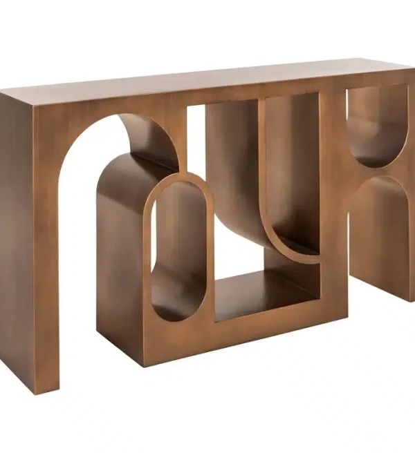 Richmond Interiors wandtafel Lugano 150x36x85,5 cm metaal