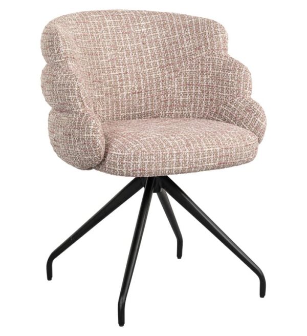 Richmond interiors eetkamerstoel Kayla draaibaar rose
