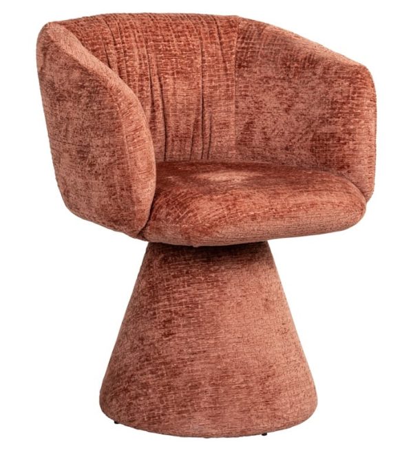 Richmond interiors eetkamerstoel Madeline draaibaar met arm roze